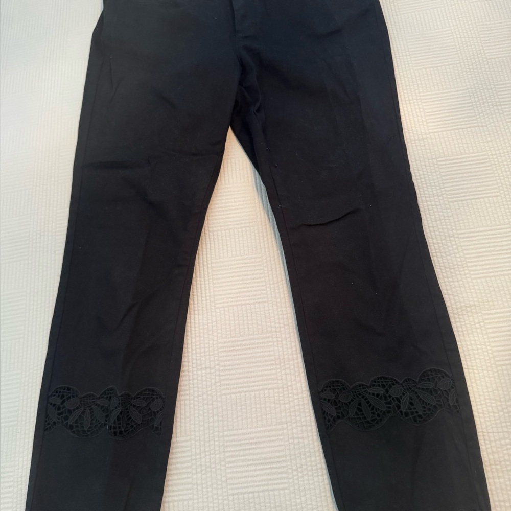 LC Lauren Conrad Dark Skinny Crop Pants
